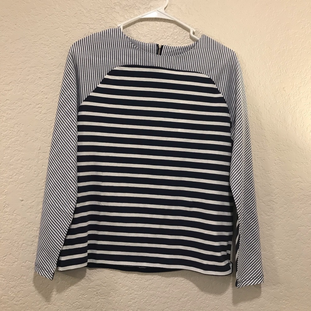 Vineyard vines mixed stripe panel top